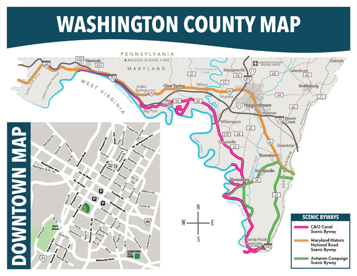 Downtown Hagerstown Map